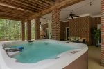 Enjoy views of Innsbruck Golf Course from the hot tub